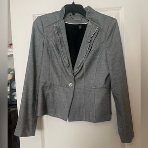 White House Black Market Gray Blazer